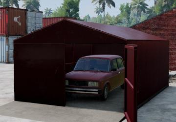 Мод Destructible Metal Garage версия 1.0 для BeamNG.drive (v0.38.x)