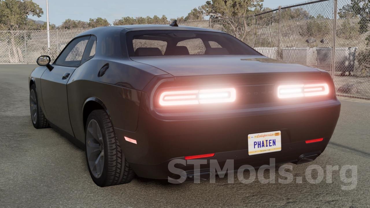 Скачать мод Dodge Challenger Hotfix версия 3.0 Remaster для BeamNG.drive  (v0.27.x)