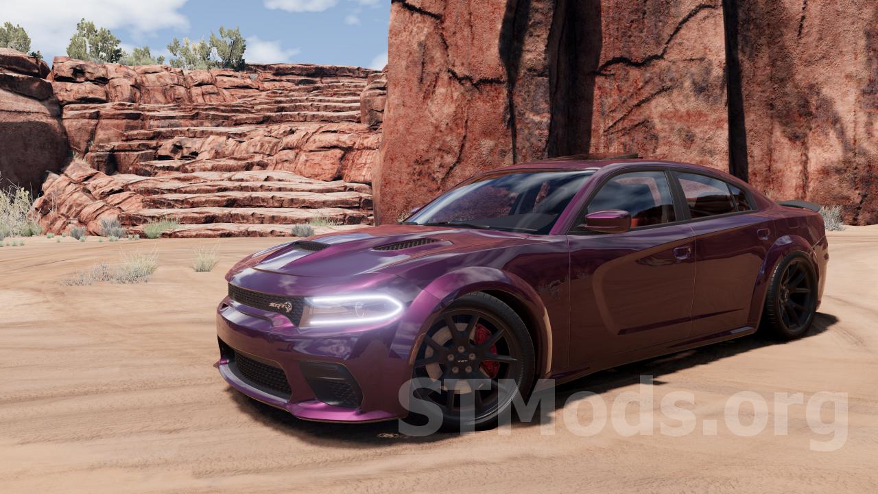 Скачать мод Dodge Charger 2022 версия 1.2 для BeamNG.drive (v0.29.x)