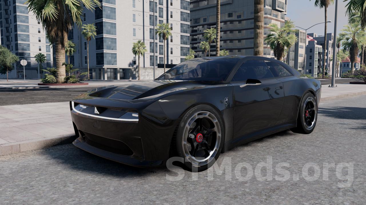 Скачать мод Dodge Charger Daytona EV версия 1.2 для BeamNG.drive (v0.29.x)