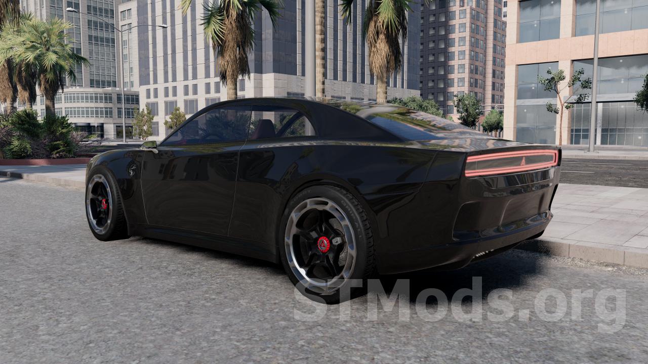 Скачать мод Dodge Charger Daytona EV версия 1.2 для BeamNG.drive (v0.29.x)