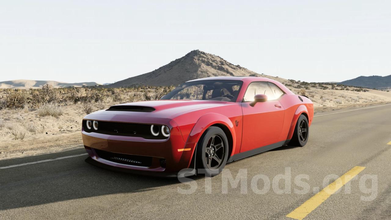 Скачать мод Dodge Hellcat версия 3 для BeamNG.drive