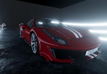 Мод Ferrari 488 Pista версия 1 для BeamNG.drive