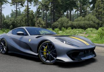 Мод Ferrari 812 Competizione версия 1.0 для BeamNG.drive (v0.38.x)