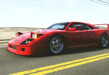 Мод Ferrari F40 версия 1.0 для BeamNG.drive (v0.32.x)