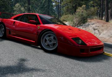Мод Ferrari F40 версия 1.0 для BeamNG.drive (v0.36.x)