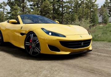 Мод Ferrari Portofino версия 1.0 для BeamNG.drive (v0.36.x)