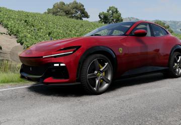 Мод Ferrari Purosangue версия 1.0 для BeamNG.drive (v0.36.x)