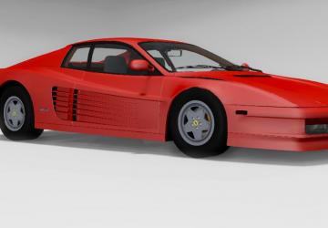 Мод Ferrari Testarossa версия 1.0 для BeamNG.drive (v0.19)
