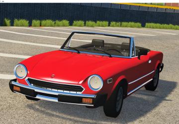 Мод Fiat 124 Spider версия 1.1 для BeamNG.drive (v0.19.4.2)