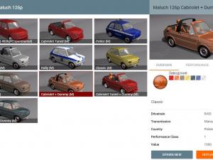 Мод Fiat 126p «Maluch» версия 01.09.17 для BeamNG.drive (v0.9)