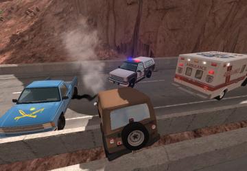 Мод Fiction Police Livery Pack версия 4.5 для BeamNG.drive (v0.12)