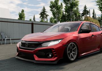 Мод Honda Civic (FC5) версия 1.1 для BeamNG.drive (v0.38.x)