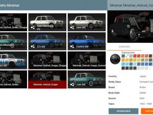 Мод Ibishu Miramar Hot-Rod версия 1 для BeamNG.drive (v0.9)