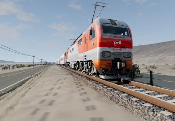 Johnson Valley с рельсами версия 1.0 для BeamNG.drive (v0.34)