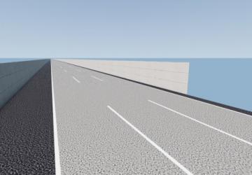 Карта «100KM Straight» версия 1 для BeamNG.drive (v0.36.x)