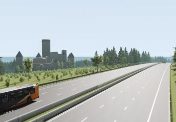 Карта «German Autobahn» версия 1.11 для BeamNG.drive