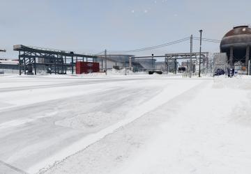 Карта «Industrial Site Snowy» версия 1.1 для BeamNG.drive (v0.27.x)