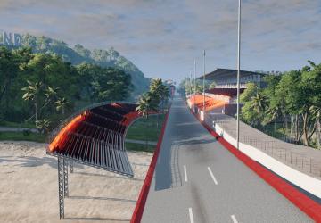 Карта «Quadoval Island Super Speedway» версия 1.5 для BeamNG.drive (v0.38.x)