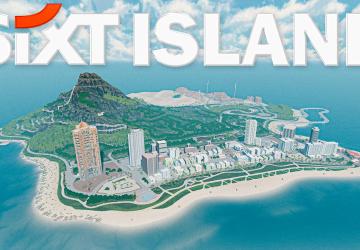 Карта «SIXT Island» версия 1.041 для BeamNG.drive (v0.38.x)