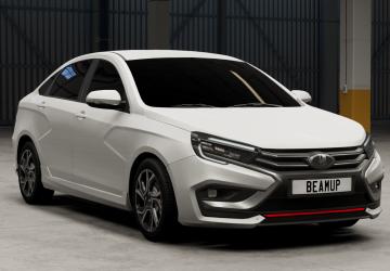 Мод Lada Vesta NG версия 1.0 для BeamNG.drive (v0.33.x)