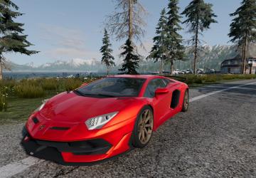 Мод Lamborghini Aventador версия 1.0 для BeamNG.drive (v0.26.x)