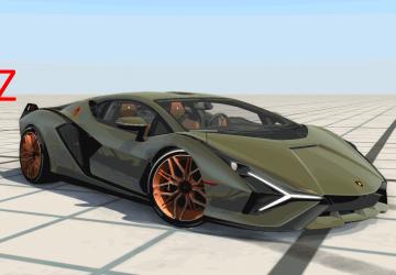 Мод Lamborghini Sian версия 1.0 для BeamNG.drive (v0.19)