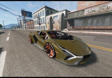 Мод Lamborghini Sian версия 1.0 для BeamNG.drive (v0.22)