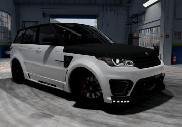Мод Land Rover Range Rover Sport SVR версия 1.0 для BeamNG.drive (v0.29.x)