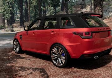 Мод Land Rover Range Rover Sport SVR версия 1.0 для BeamNG.drive (v0.29.x)