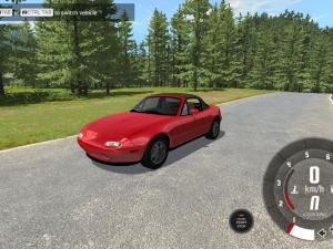 Мод Mazda MX-5 Miata версия 0.1 для BeamNG.drive (v0.10)