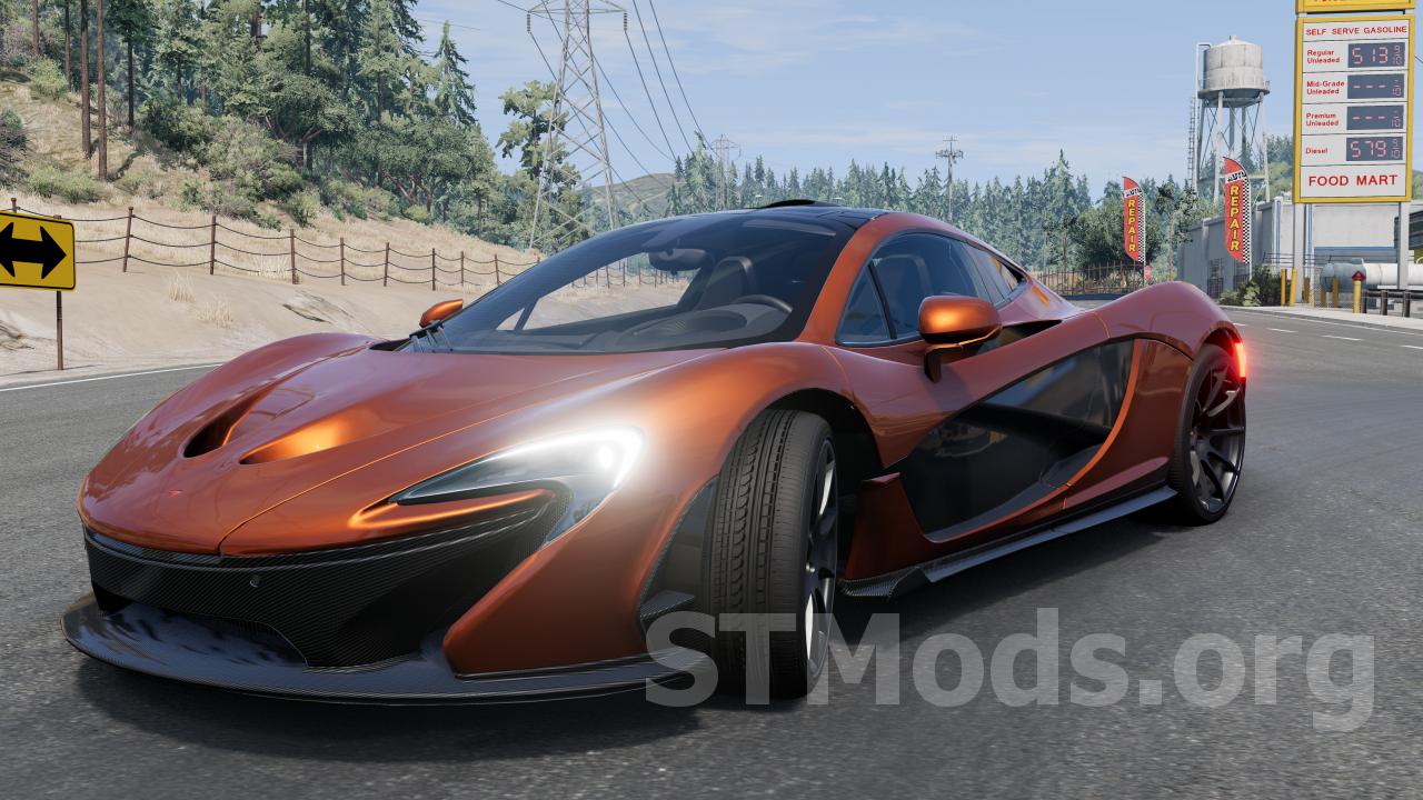 Скачать мод McLaren P1 версия 1.0 для BeamNG.drive (v0.31.x)