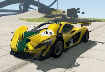 Мод McLaren P1 GTR версия 1.0 для BeamNG.drive (v0.19.4.2)