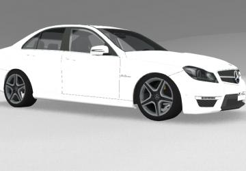 Мод Mercedes-Benz C63 AMG версия 1.1 для BeamNG.drive (v0.22.x.x)