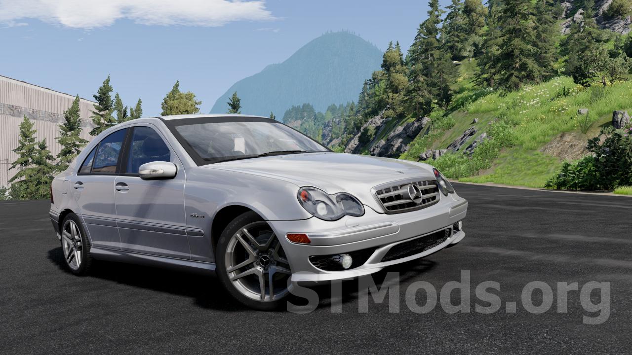 Скачать мод Mercedes-Benz C-Class W203 версия 1.0 для BeamNG.drive (v0.29.x)