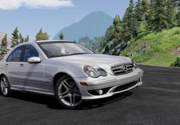 Мод Mercedes-Benz C-Class W203 версия 1.0 для BeamNG.drive (v0.29.x)