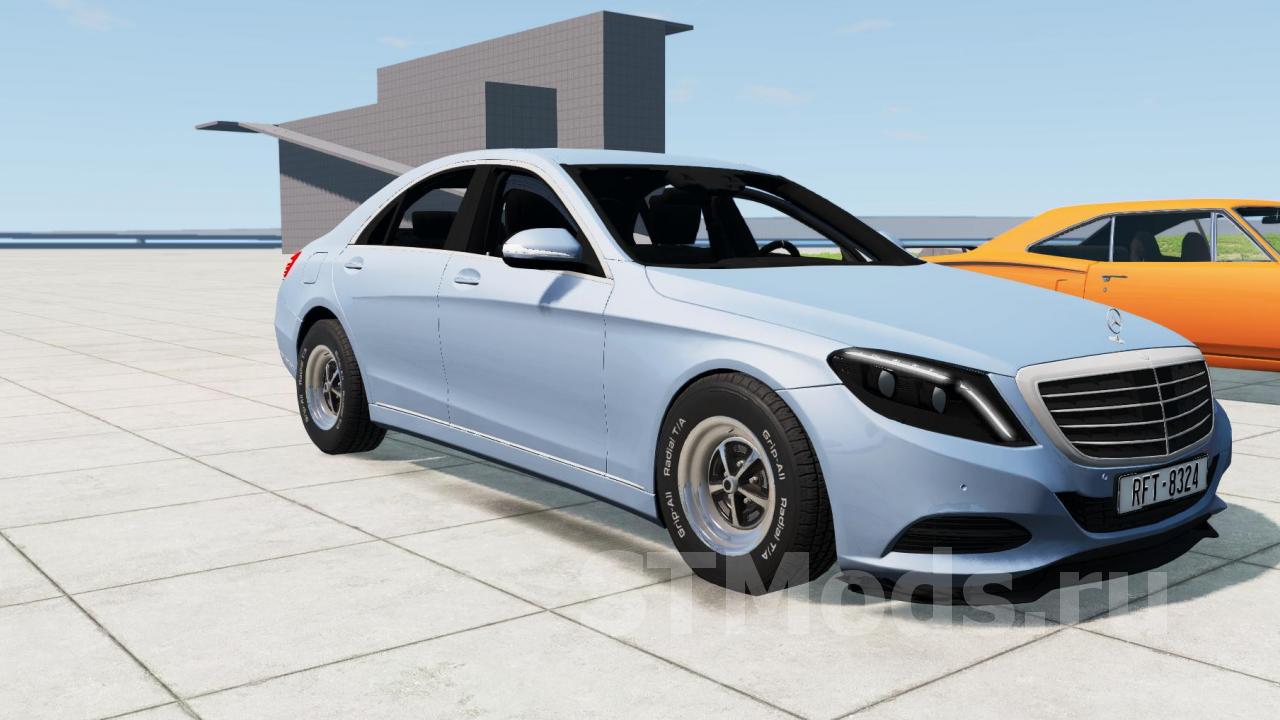 Скачать мод Mercedes-Benz S-Class версия 1.1 для BeamNG.drive (v0.23)