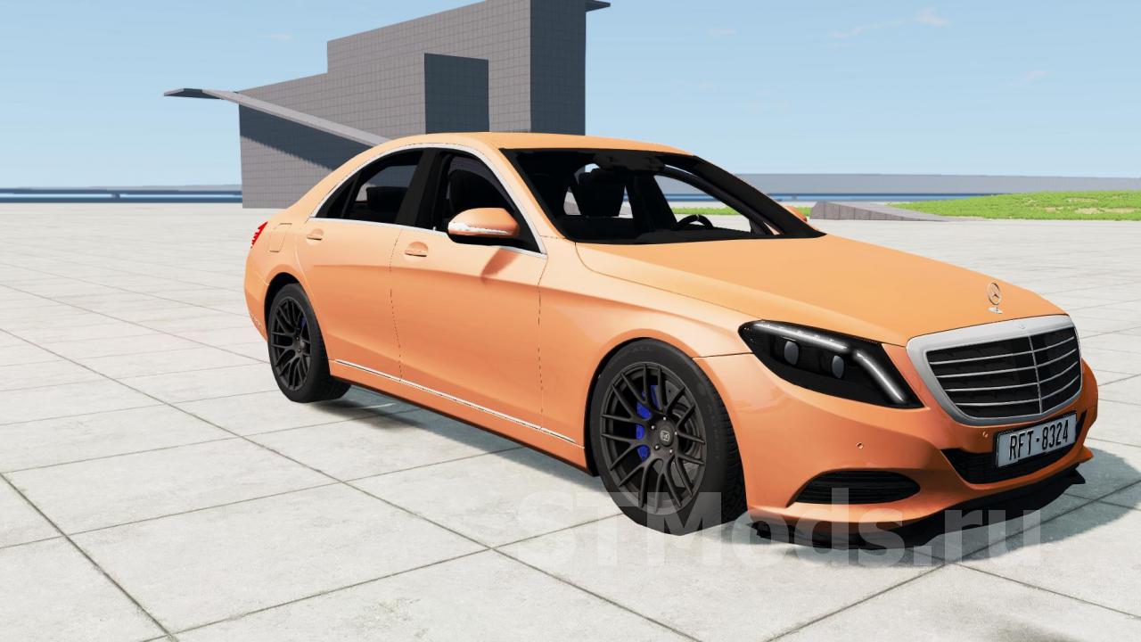 Скачать мод Mercedes-Benz S-Class версия 1.1 для BeamNG.drive (v0.23)