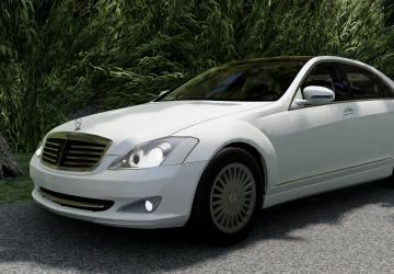 Мод Mercedes-Benz S-Class (W221) версия 1.0 для BeamNG.drive (v0.37.x)
