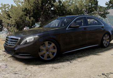 Мод Mercedes-Benz S-Class (W222) версия 1.0 для BeamNG.drive (v0.32.x)