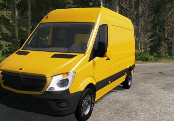 Мод Mercedes-Benz Sprinter версия 1.0 для BeamNG.drive (v0.21)