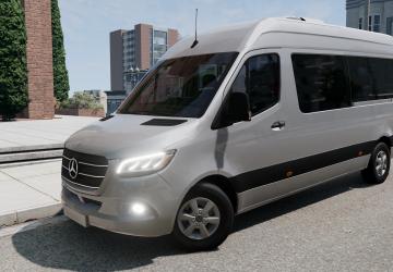 Мод Mercedes-Benz Sprinter (W907-W910) (2018-2022) v1.0 для BeamNG.drive (v0.29.x)