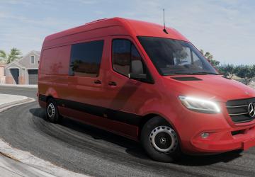 Мод Mercedes-Benz Sprinter (W907-W910) (2018-2022) v1.0 для BeamNG.drive (v0.29.x)