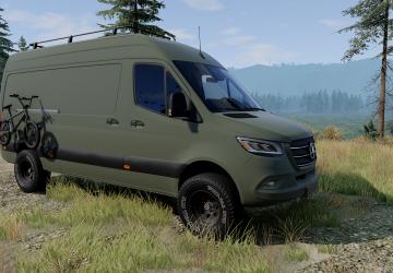 Мод Mercedes-Benz Sprinter (W907-W910) (2018-2022) v3.0 для BeamNG.drive (v0.32.x)
