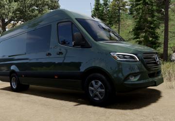 Мод Mercedes-Benz Sprinter (W907-W910) (2018-2022) v4.0.1 для BeamNG.drive (v0.37.x)