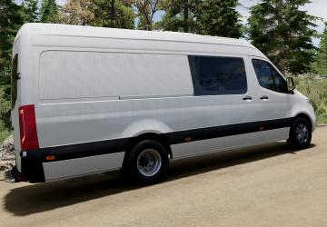 Мод Mercedes-Benz Sprinter (W907-W910) (2018-2022) v4.0.1 для BeamNG.drive (v0.37.x)