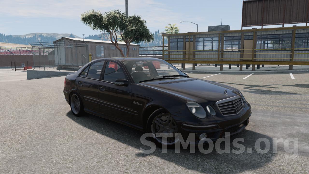 Скачать мод Mercedes-Benz W211 версия 1.1 для BeamNG.drive (v0.27)