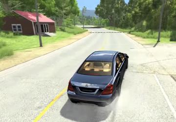 Мод Mercedes-Benz W221 версия 1.0 для BeamNG.drive (v0.13.x - 0.14.x)