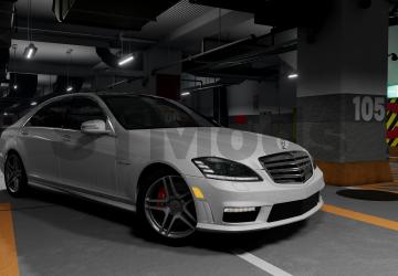 Мод Mercedes-Benz W221 версия 4.1 для BeamNG.drive (v0.32.x)