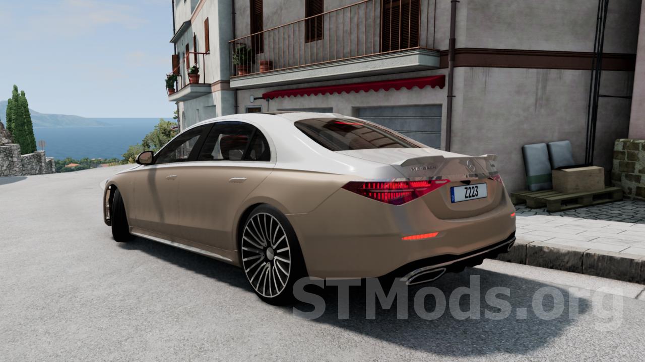 Скачать мод Mercedes-Benz W223/Z223 Maybach (2022) версия 1.0 для BeamNG.drive  (v0.27)